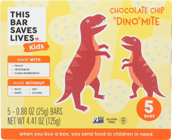 THIS BAR SAVES: Kids Chocolate Chip Dino Mite Bar, 4.41 oz