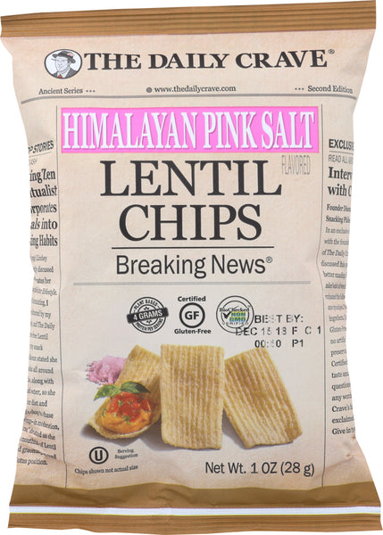 THE DAILY CRAVE: Chip Lentil Pink Salt, 1 oz