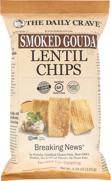 THE DAILY CRAVE: Chips Lentil Smoked Gouda, 4.25 oz