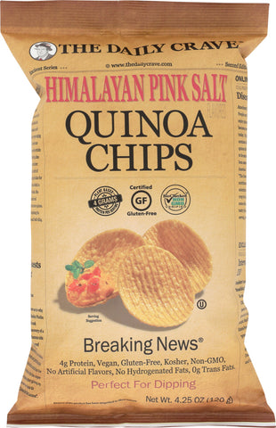 THE DAILY CRAVE: Himalayan Pink Salt Quinoa Chips, 4.25 oz