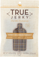 TRUE JERKY: Jerky Beef Honey Bourbon, 2.25 oz