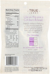 TRUE JERKY: Blackberry Merlot Beef Jerky, 2.25 oz