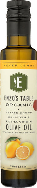 ENZO OLIVE OIL CO: Meyer Lemon Infused Organic Extra Virgin Olive Oil, 250 ml