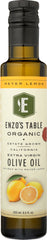ENZO OLIVE OIL CO: Meyer Lemon Infused Organic Extra Virgin Olive Oil, 250 ml