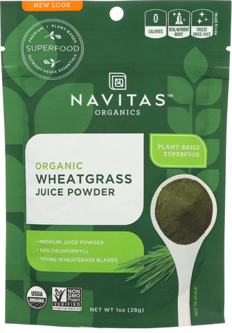 NAVITAS: Wheat Grass Powder Organic, 1 oz