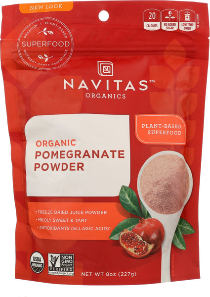 NAVITAS: Organic Pomegranate Powder, 8 oz