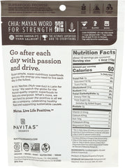 NAVITAS: Seed Chia Organic, 8 oz