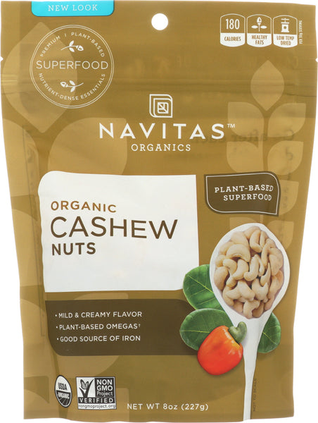 NAVITAS: Organic Cashew Nuts, 8 oz