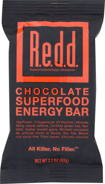 REDD BAR: BAR ENERGY CHOCOLATE (2.200 OZ)