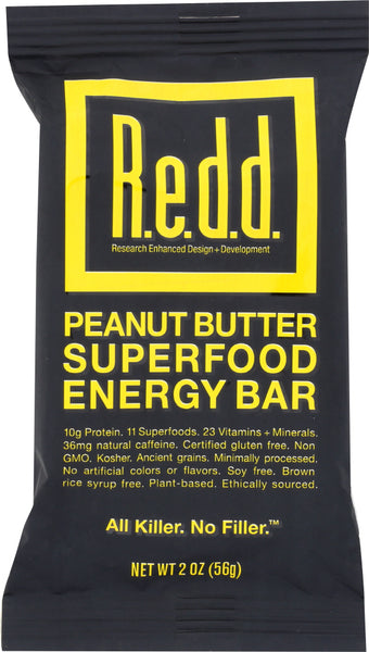 REDD BAR: Bar Energy Peanut Butter, 2 oz