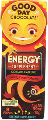 GOOD DAY CHOCOLATE: Energy Chocolate Supplement, 0.99 oz