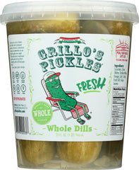 GRILLO'S PICKLES: Whole Dills, 32 oz