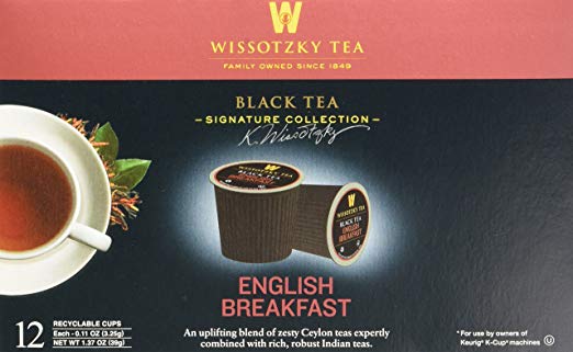 WISSOTZKY: Tea English Breakfast Single Serve, 12 ea