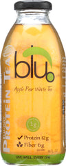 BLU DOT PROTEIN TEA: White Tea Apple Pear, 16 oz