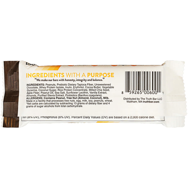 TRUTH BAR: Bar Chocolate Peanut Butter Crunch, 1.76 oz