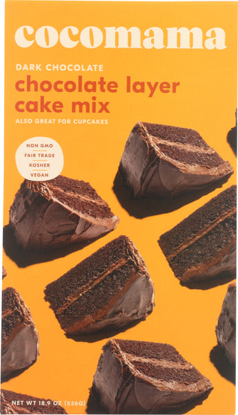 CISSE COCOA CO: Dark Chocolate Layer Cake Mix, 15.3 oz