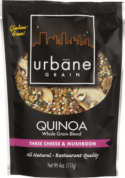 URBANE GRAIN: Quinoa Whole Grain Blend Gluten Free Three Cheese & Mushroom, 4 oz