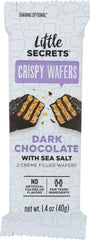 LITTLE SECRETS: Dark Chocolate with Sea Salt Crispy Wafers, 1.4 oz