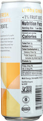 MATI ENERGY: Lemon Ginger Energy Drink, 12 oz