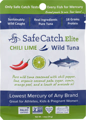 SAFECATCH: Elite Wild Tuna Pouch Chili Lime, 2.6 oz