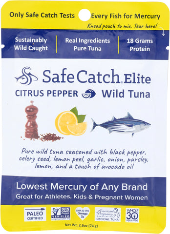 SAFECATCH: Tuna Wild Elite Citrus Pepper, 2.6 oz