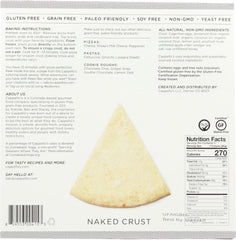 CAPPELLOS: Grain Free Naked Crust Pizza, 9 oz