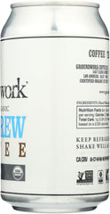 GROUNDWORK COFFEE NITRO: Coffee Nitro Cold Brew Organic, 12 oz