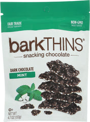 BARKTHINS: Dark Chocolate Mint Snacking Chocolate, 4.7 oz