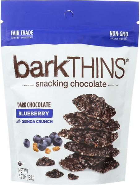 BARKTHINS: Snacking Chocolate With Fruit Blueberry Quinoa, 4.7 oz