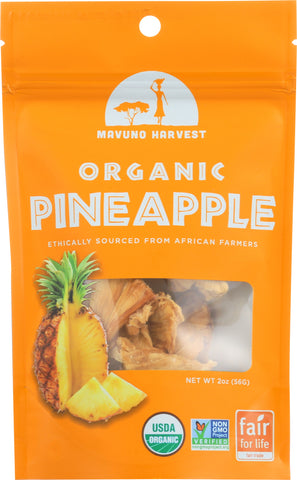 MAVUNO HARVEST: Dried Fruit Organic Pineapple, 2 oz