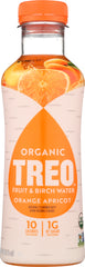 TREO: Orange Apricot Birch Water, 16 fl oz