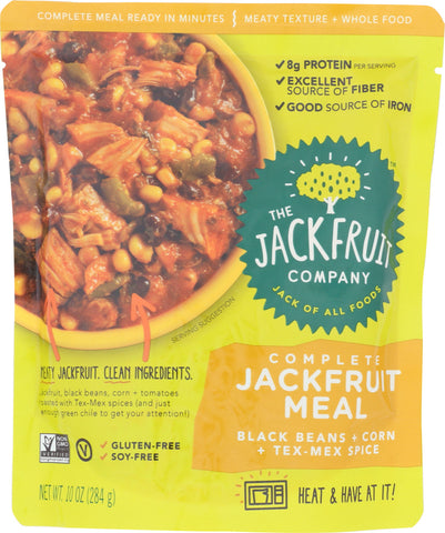 JACKFRUIT: Jackfruit Meal Black Beans Tex-Mex, 10 oz