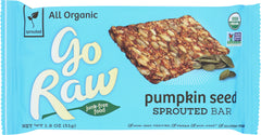 GO RAW: Organic Pumpkin Sprouted Bar, 1.8 oz