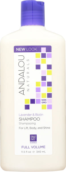 ANDALOU NATURALS: Full Volume Shampoo Lavender and Biotin, 11.5 Oz