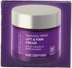 ANDALOU NATURALS: Hyaluronic DMAE Lift & Firm Cream, Non GMO, Paraben Free, 1.7 Oz