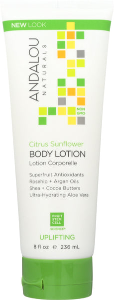 ANDALOU NATURALS: Uplifting Body Lotion Citrus Sunflower, 8 oz