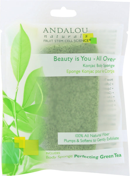 ANDALOU NATURALS: Sponge All Over Body Konjac, 1 ea