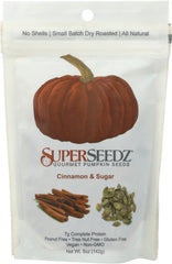 SUPER SEEDZ: Pumpkin Seed Cinnamon Sugar, 5 oz