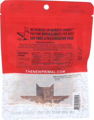 THE NEW PRIMAL: Jerky Gluten Free Grass Fed Spicy, 2 oz