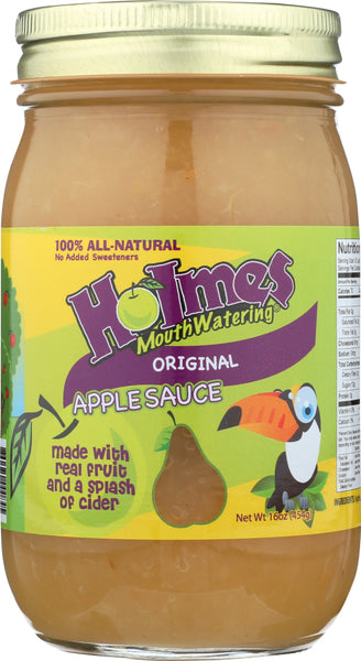 HOLMES MOUTHWATERING APPLESAUCE: Original Applesauce, 16 oz