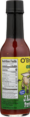 O BROTHERS: Hot Sauce Jalapeno Organic, 5 oz
