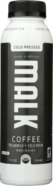 MALK: Pecan Malk and Cold Brew Coffee, 12 oz
