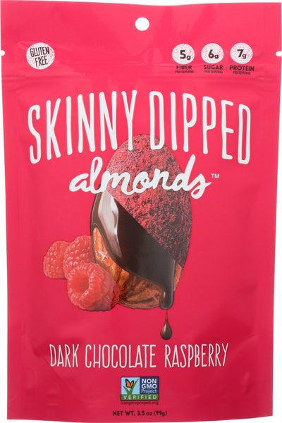 SKINNY DIPPED ALMONDS: ALMOND RASPBRY DPPD POUCH (3.500 OZ)