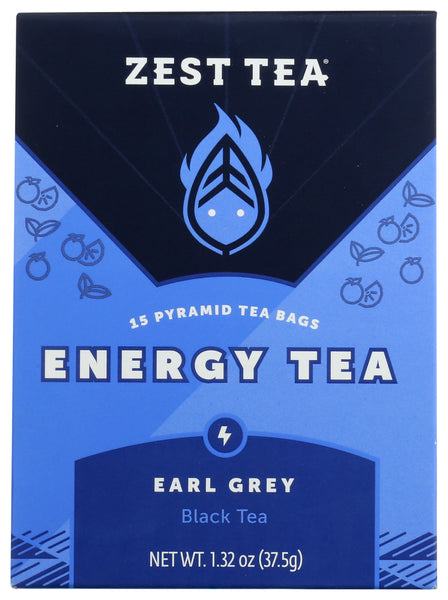 ZEST TEA: Earl Grey Energy Tea, 15 ct