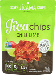 JICA CHIPS: Chili Lime Oven Baked Chips, 0.9 oz
