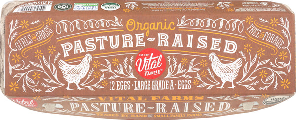 PASTURE VERDE: Pasture-Raised Organic Large Eggs, 1 dz