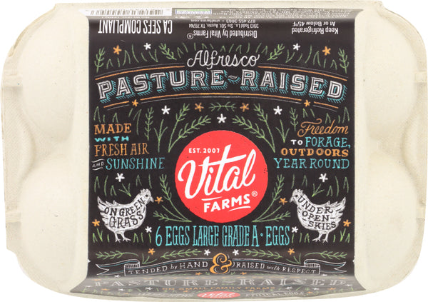 VITAL FARMS: Pasture-Raised Eggs, 0.5 dz