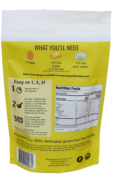 MAGNOLIA MIXES: Mix Cake Lemon Pound, 16 oz