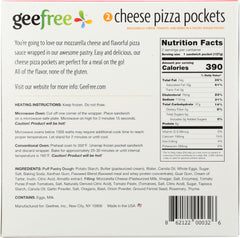 GEEFREE: Gluten Free Cheese Pizza Pockets, 9 oz