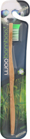 WOOBAMBOO: Standard Handle Medium Bristle Toothbrush, 1 ea